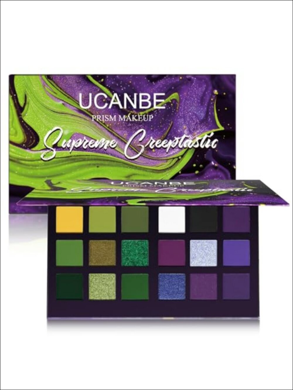 18 Color Eyeshadow Palette Matte Shimmer Metallic Gothic Eye Makeup
